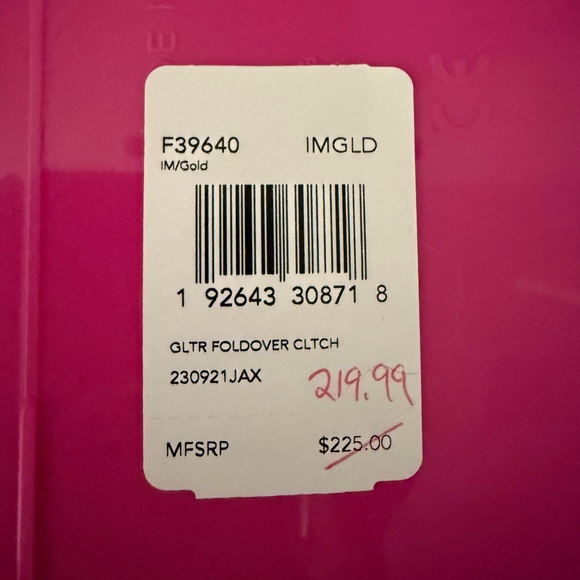 🌸NWT Very unique Coach Glitter fold over crossbody bag or clutch 🌟 - Picture 2 of 5